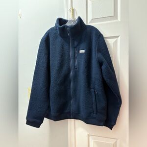 Rhoback Summit Fleece Full Zip Pullover Size XL Navy Blue